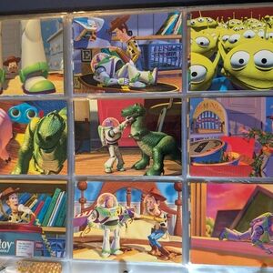 Lot of 70 Disney Skybox Toy Story trading cards lot